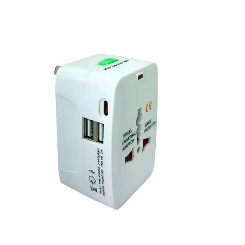 Universal Travel Adapter with USB & Type C Ports
