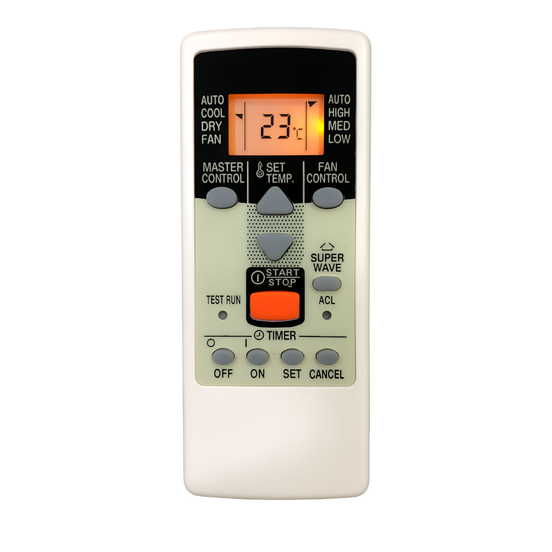 Upix Compatible O General AC Remote No. 23W (with Backlight)