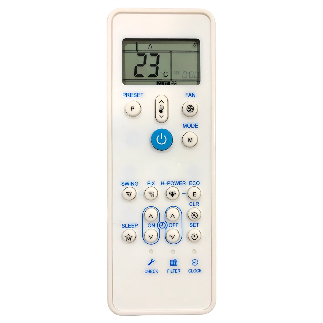 Upix Compatible Carrier AC Remote No. 212 (No Backlight)