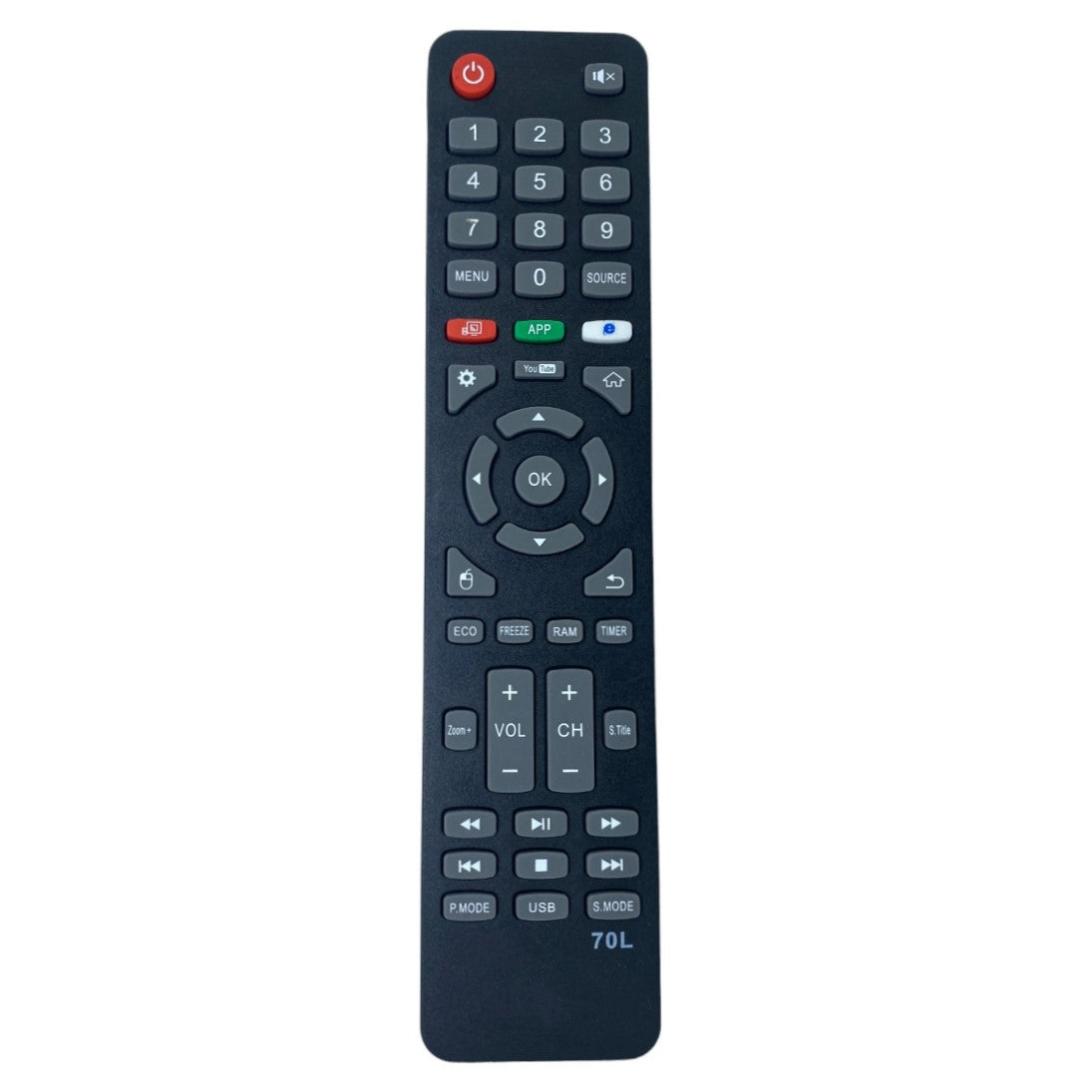 Upix Compatible Akai Smart TV Remote No. 1092 (No Voice)