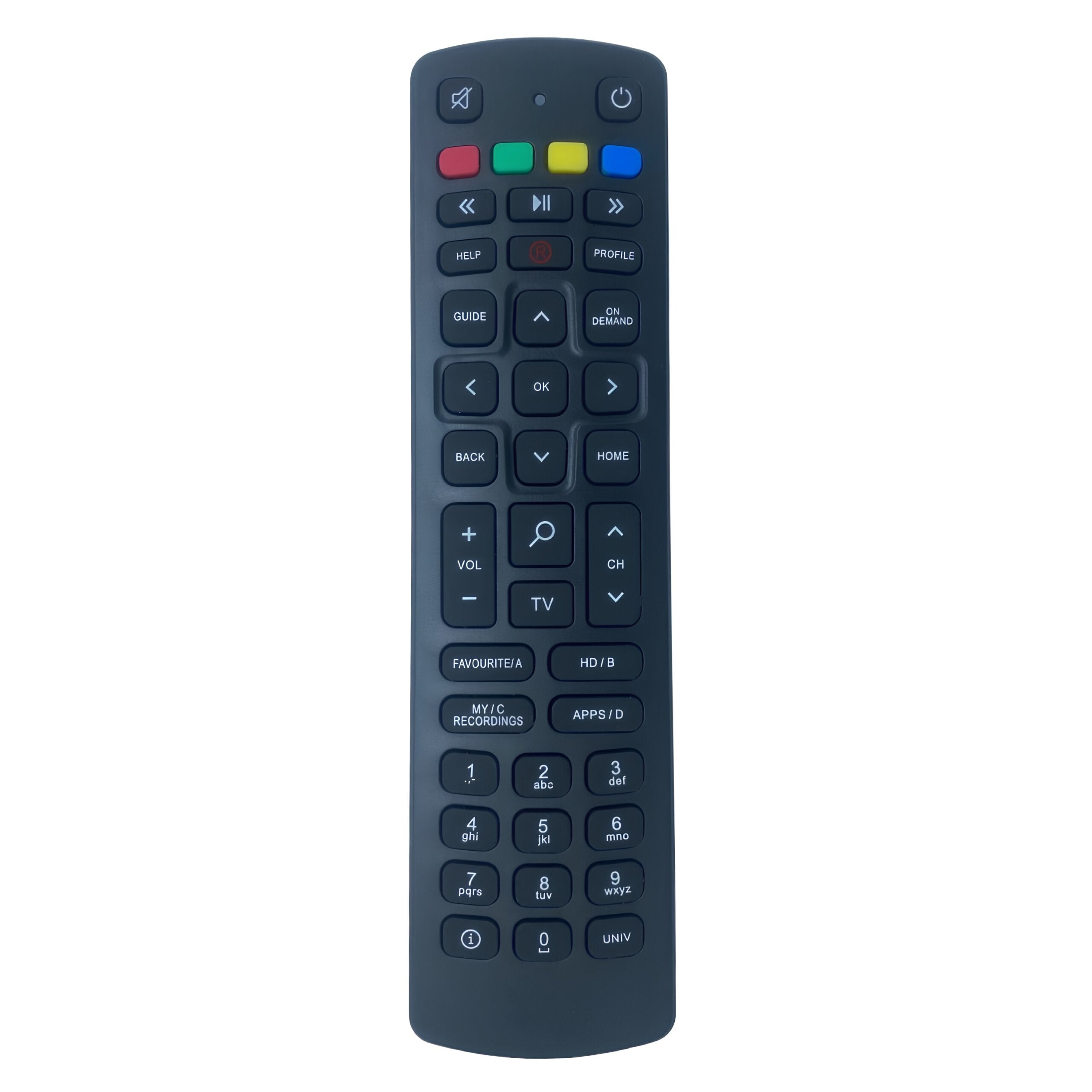 Upix Compatible Jio Fiber GTPL Set Top Box Remote No. 1097 (No Voice)