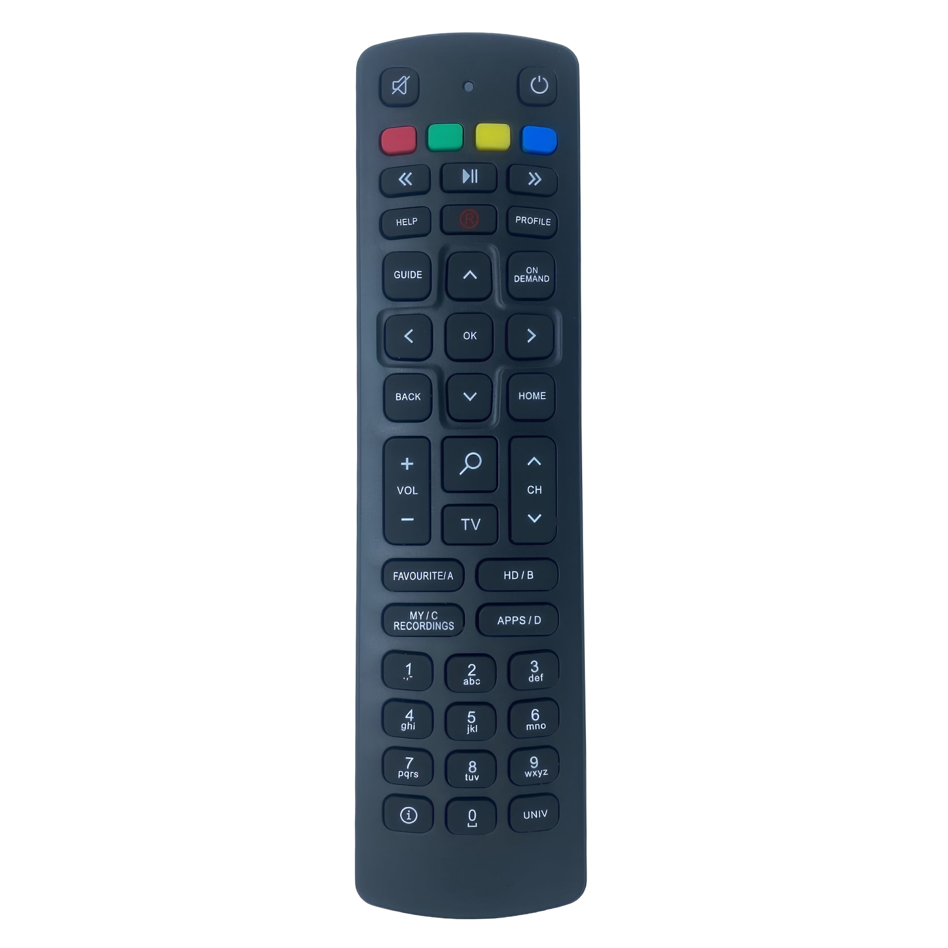 Upix Compatible Jio Fiber GTPL Set Top Box Remote No. 1097 (No Voice)
