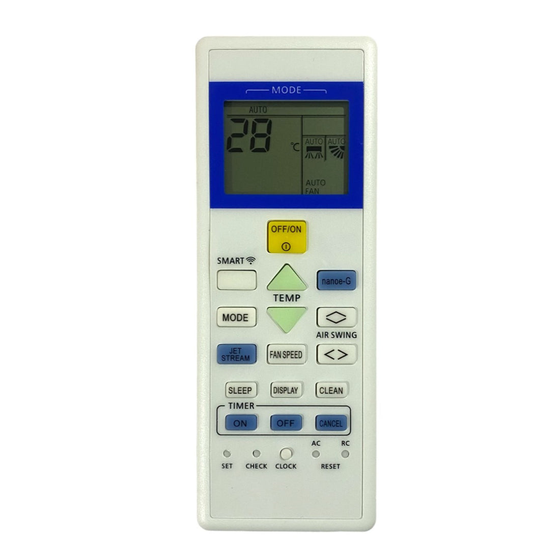 Upix Compatible Panasonic and Panasonic Inverter AC Remote No. 157C (No Backlight)