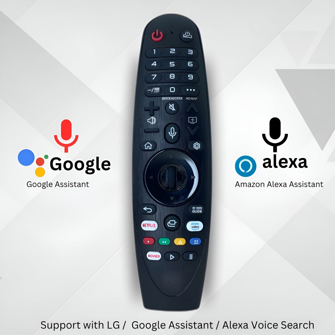 Upix Compatible LG Smart TV Remote No. AKB75855501, with Voice, Pairing is Required