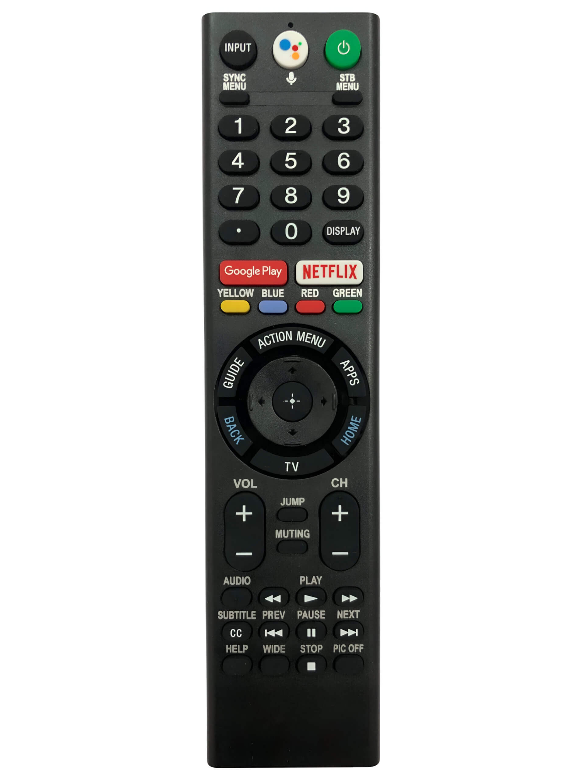 Upix Compatible Sony Smart TV Remote No. 1136 | with Voice | Pairing is Required