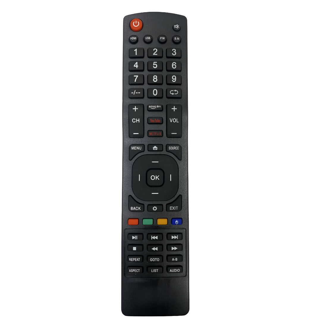 Upix Compatible China Smart TV LCD/LED Remote No. 1141 (No Voice)
