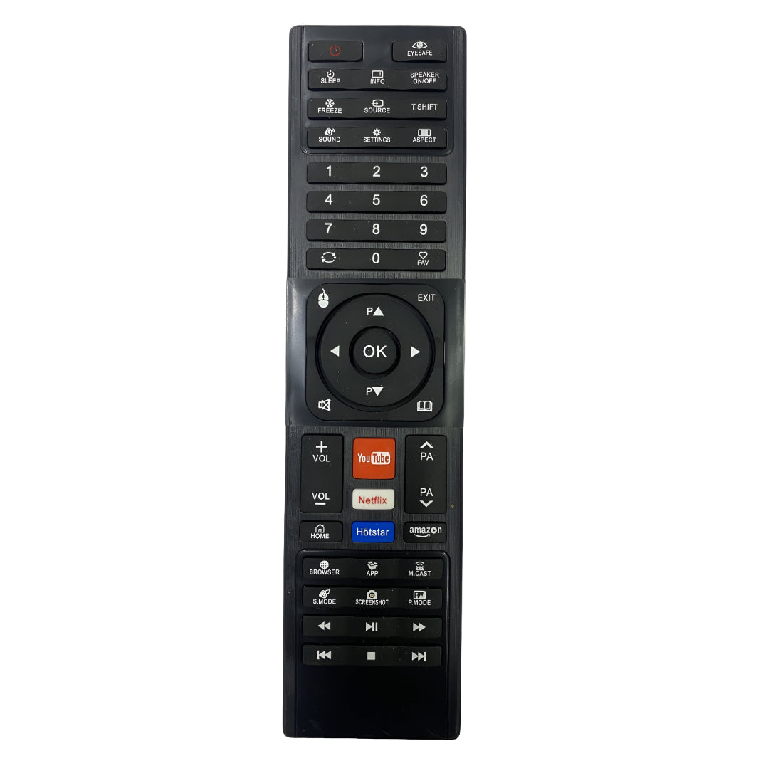 Upix Compatible China Smart TV LCD/LED Remote No. 1143 (No Voice)