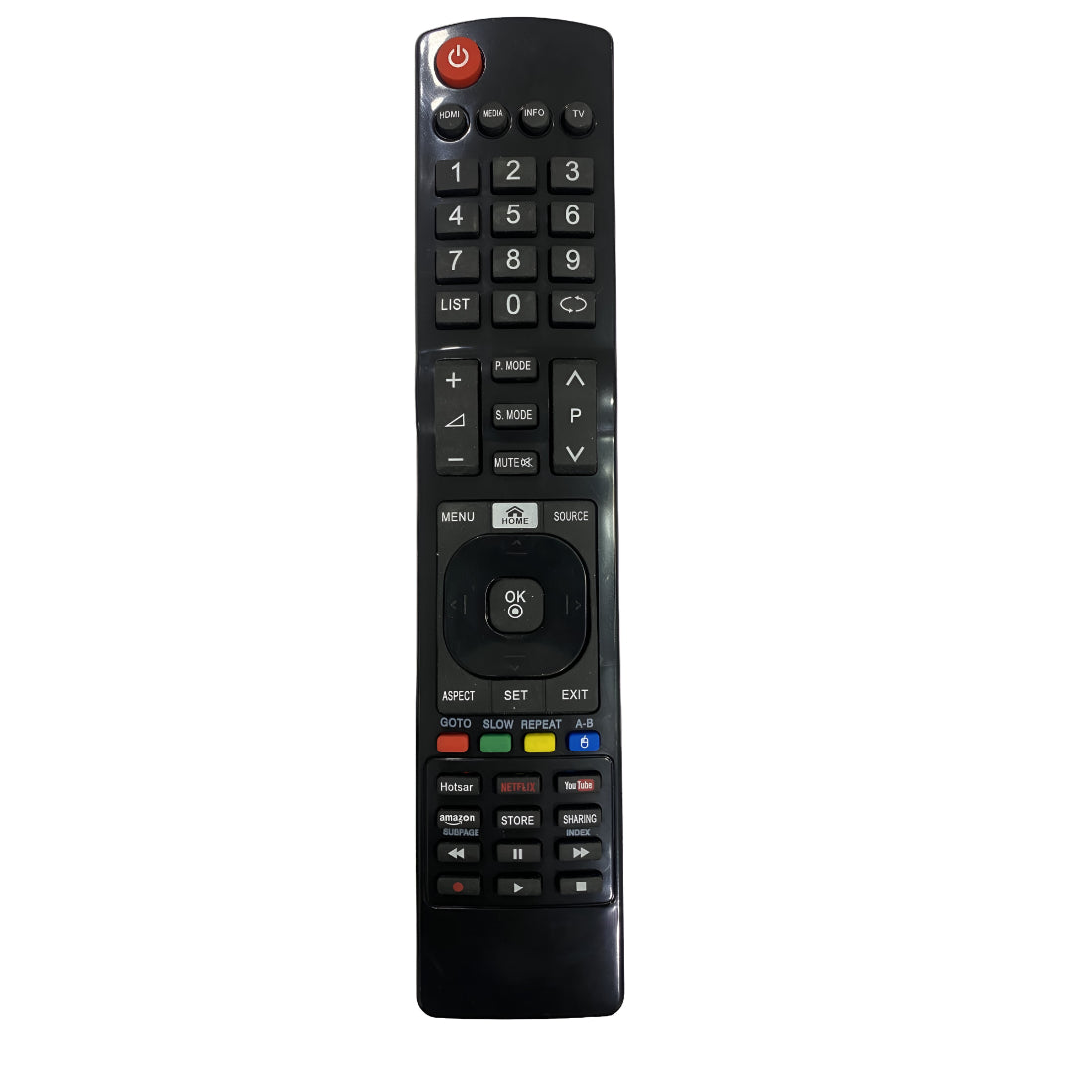 Upix Comaptible China Smart TV LCD/LED Remote No. 1153 (No Voice)