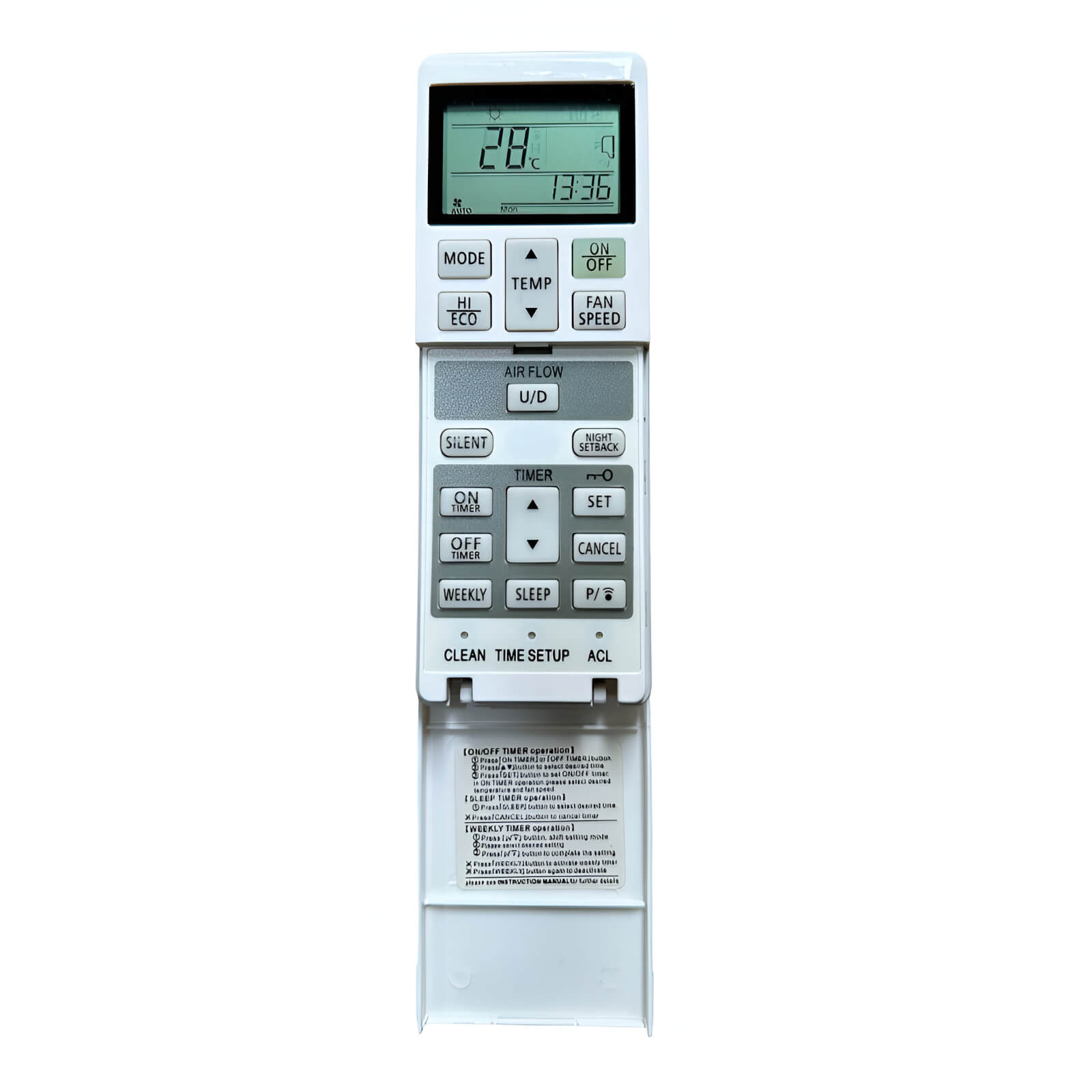 Upix Compatible Mitsubishi AC Remote No. 250 (No Backlight)