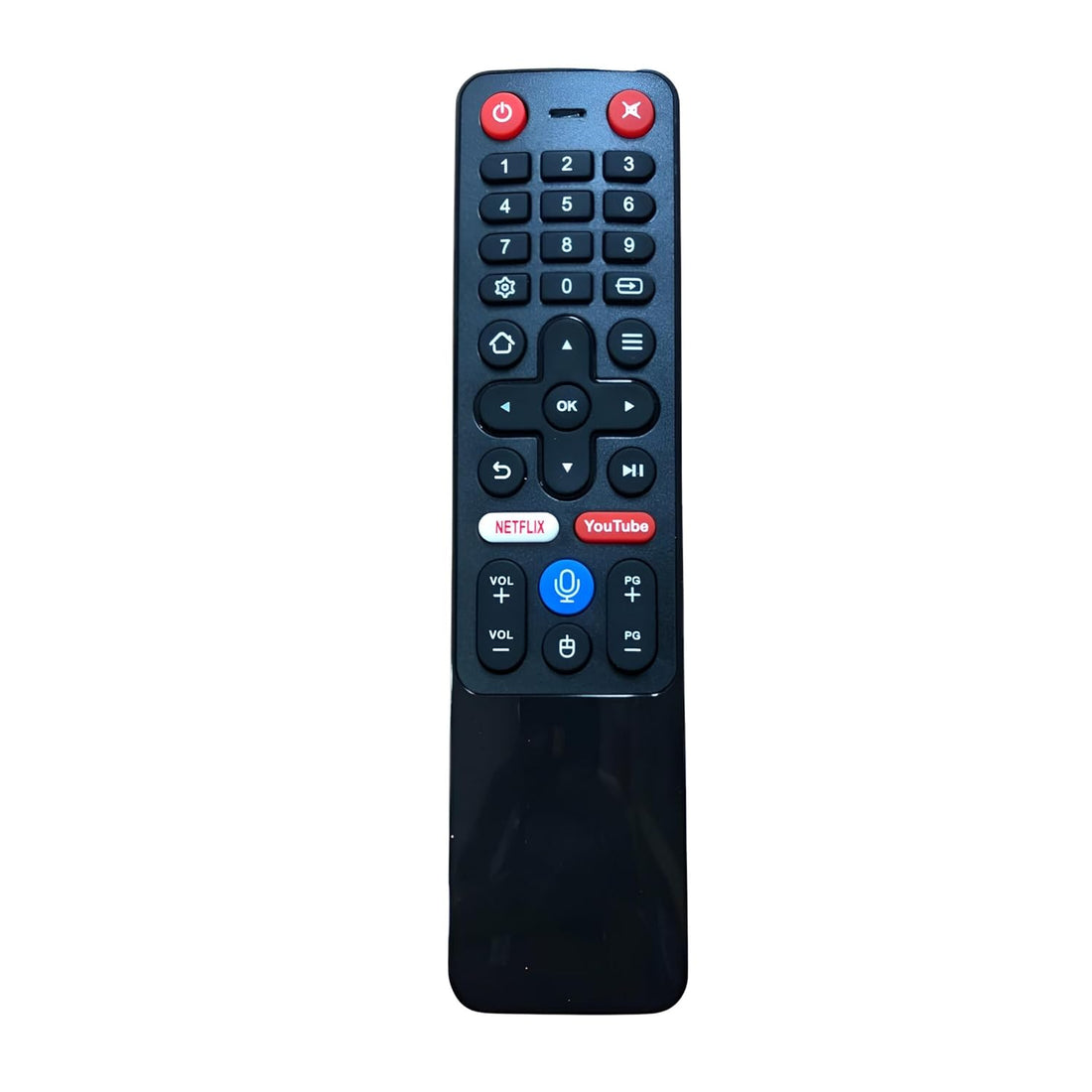 Upix Compatible YC Smart TV Remote No. 1187, with Voice, Pairing is Required