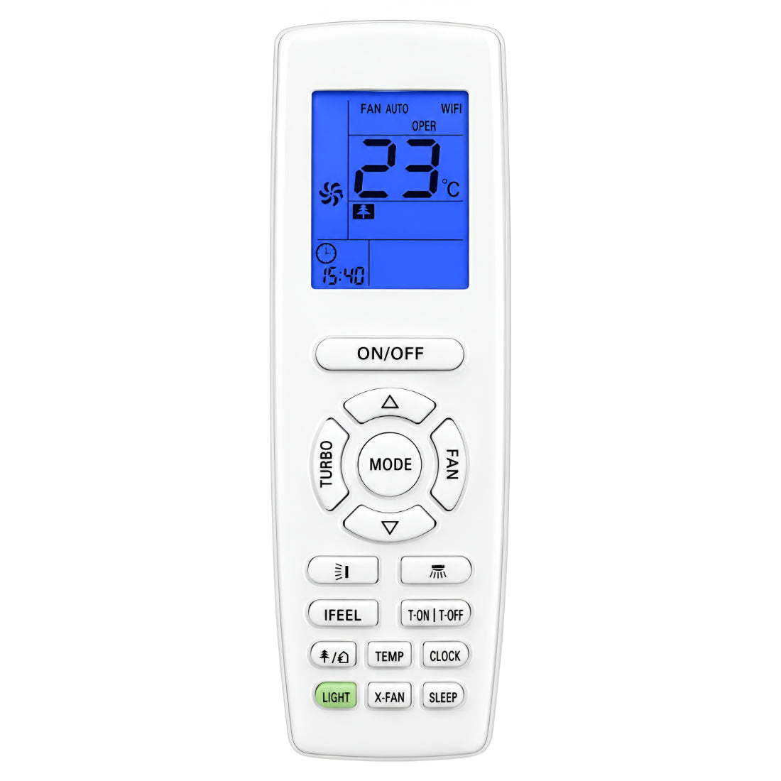 Upix Compatible Bluestar AC Remote No. 206 (with Backlight)