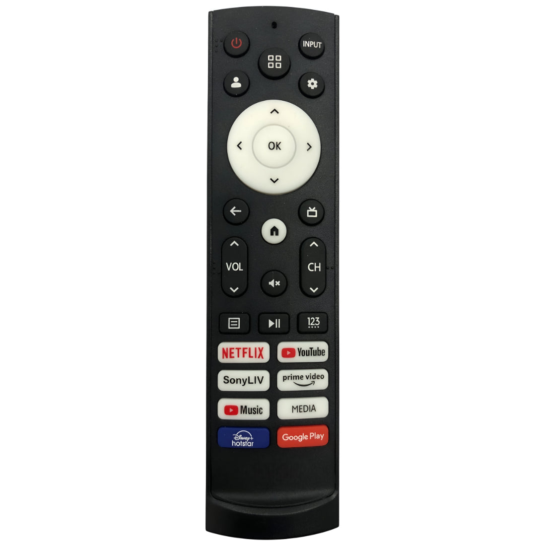 Upix Compatible Vu Smart TV Remote No. 1257 (No Voice)