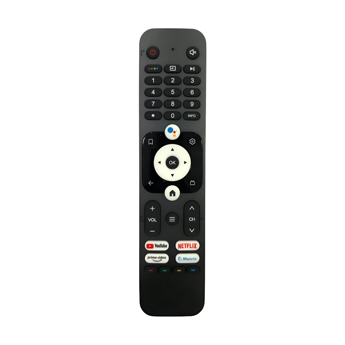 Upix Compatible Haier Smart TV Remote No. 1277, with Voice, Pairing is Required