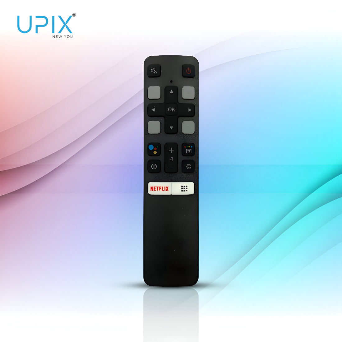 Upix Compatible TCL Smart TV Remote No. 1290, with Voice, Pairing is Required