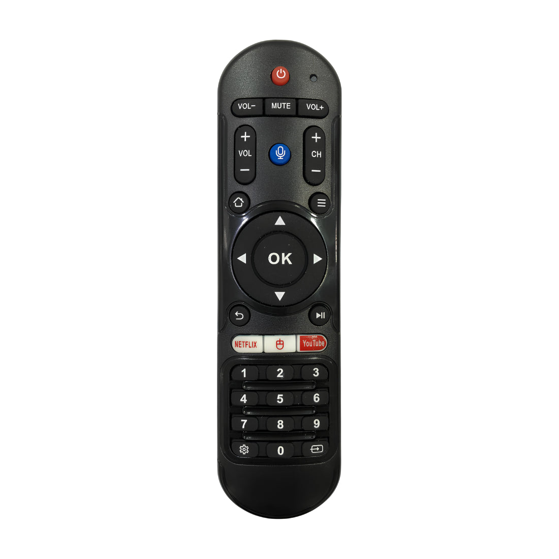 Upix Compatible YC Smart TV Remote No. 1297 (No Voice)