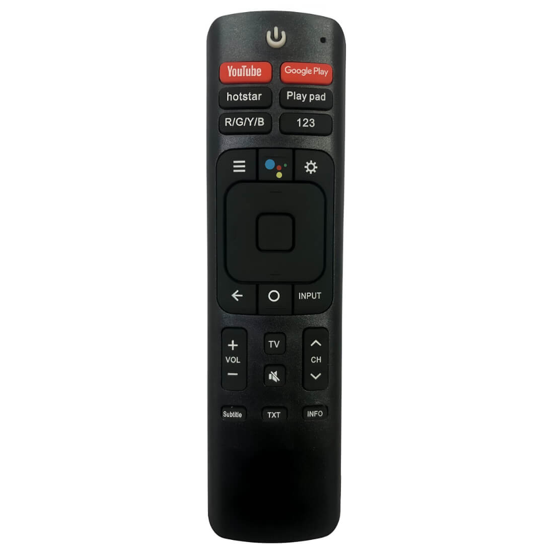 Upix Compatible for Vu Smart TV Remote No. 1308 | with Voice | Pairing is Required