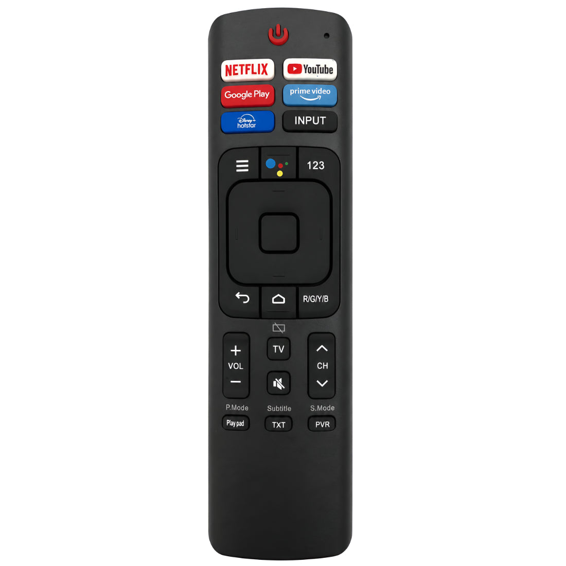Upix Compatible Vu Smart TV Remote No. 1308, with Voice, Pairing is Required