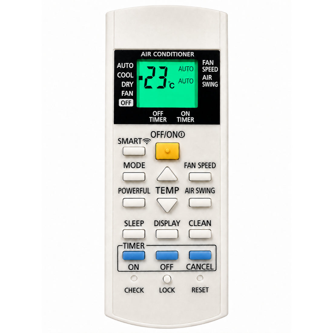 Upix Compatible Panasonic AC Remote No. 29G (with Backlight)