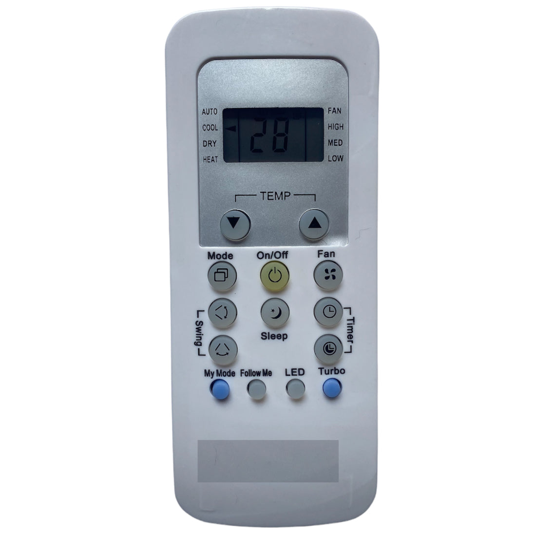Upix Compatible Carrier AC Remote No. 148 (No Backlight)