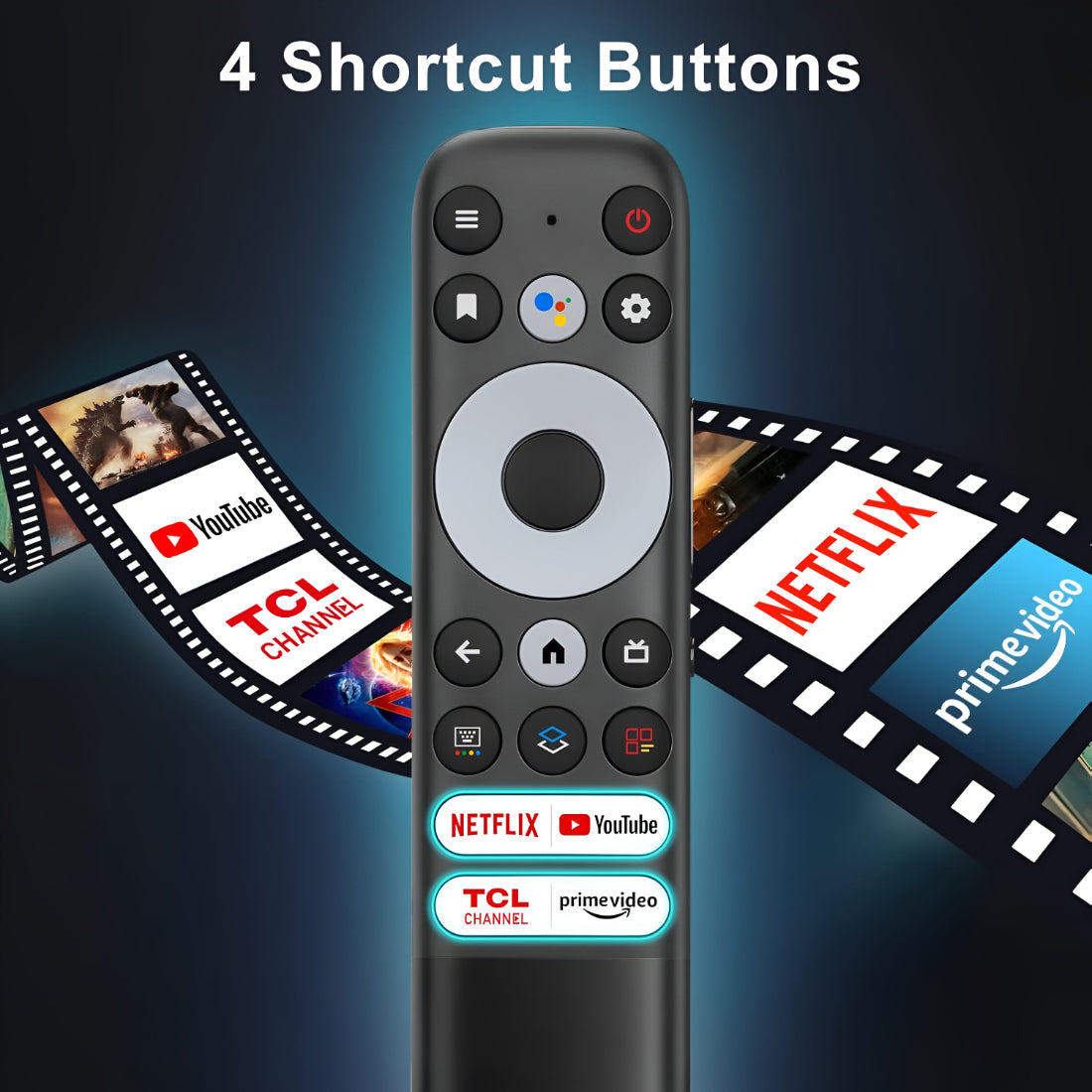 Upix Compatible TCL Smart TV Remote No. 1327, with Voice, Pairing is Required