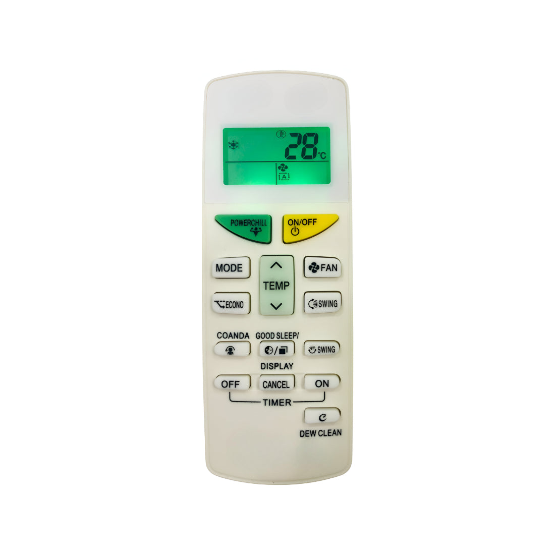 Upix Compatible Daikin AC Remote No. 132L (with Backlight)