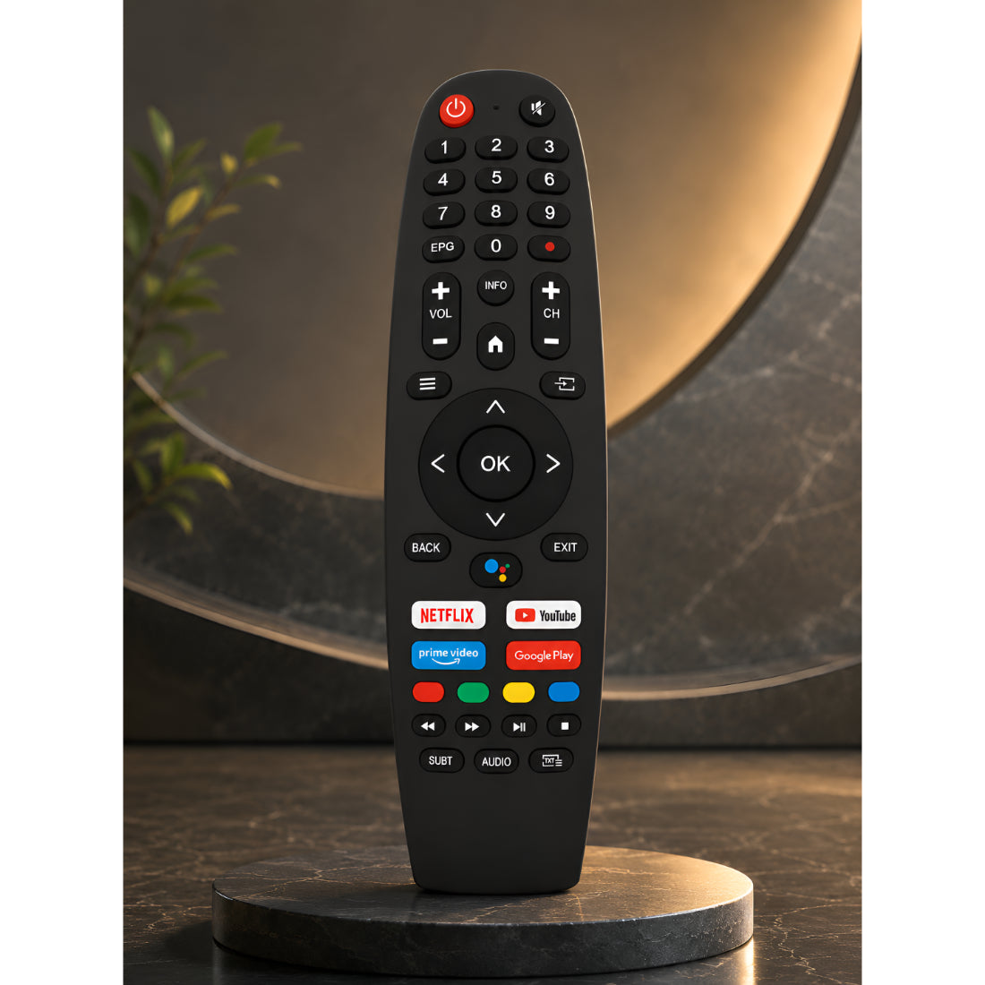 Upix Compatible Sansui Smart TV Remote No. 1341, with Voice, Pairing is Required Upix Inc.
