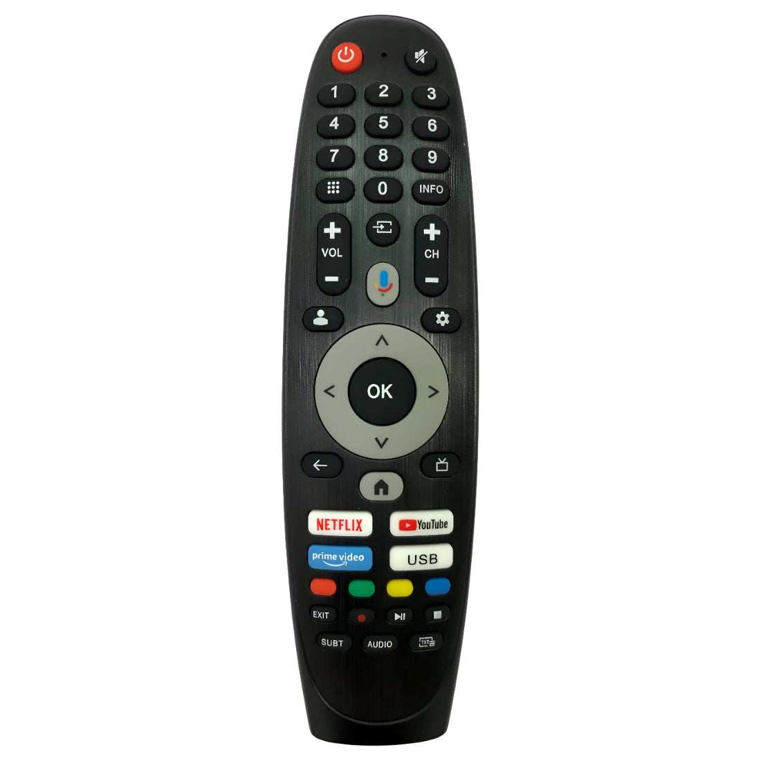 Upix Compatible Impex Smart TV Remote No. 1342, with Voice, Pairing is Required