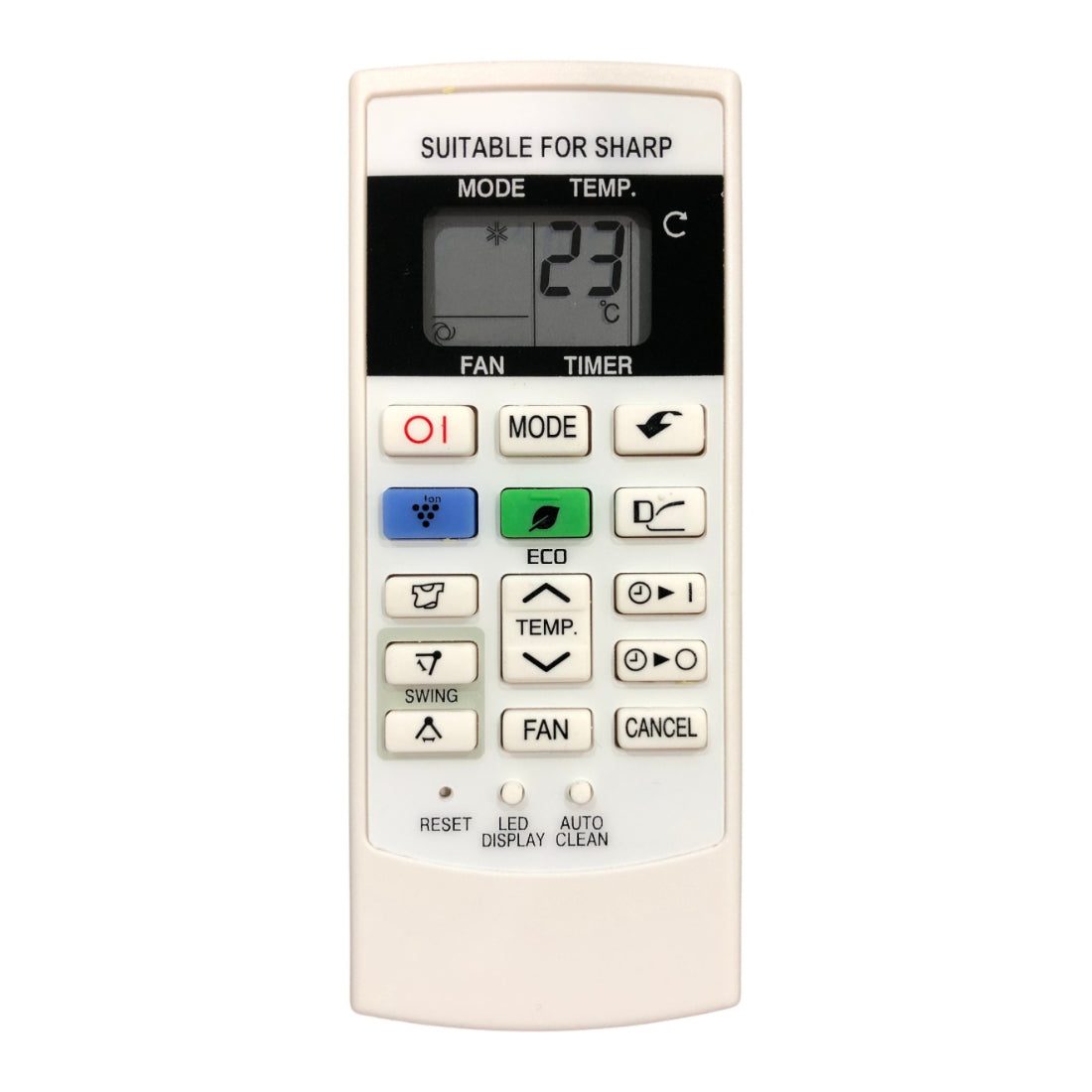 Upix Compatible Sharp AC Remote No. 156 (No Backlight)