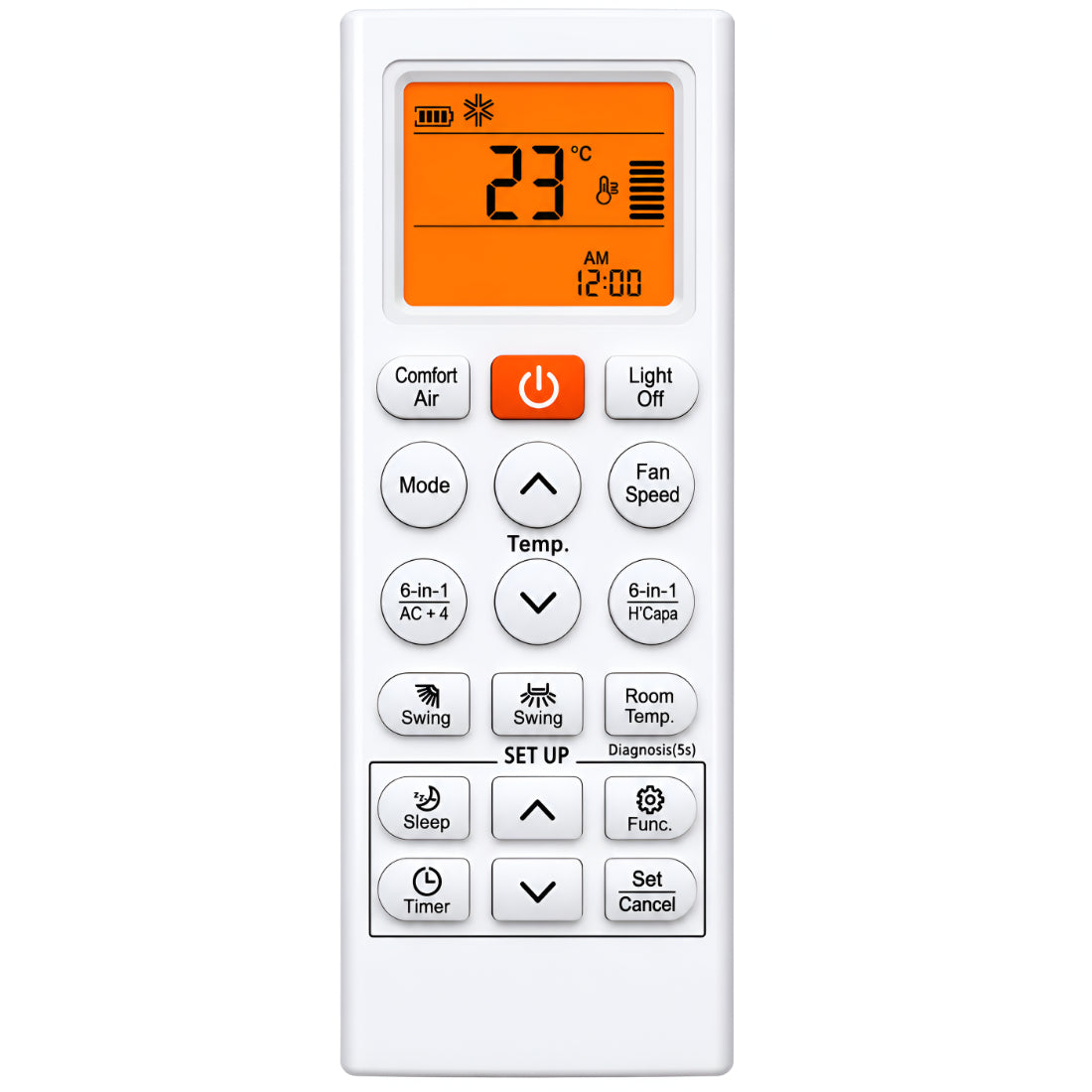 Upix Compatible LG AC Remote No. 36S (with Backlight)