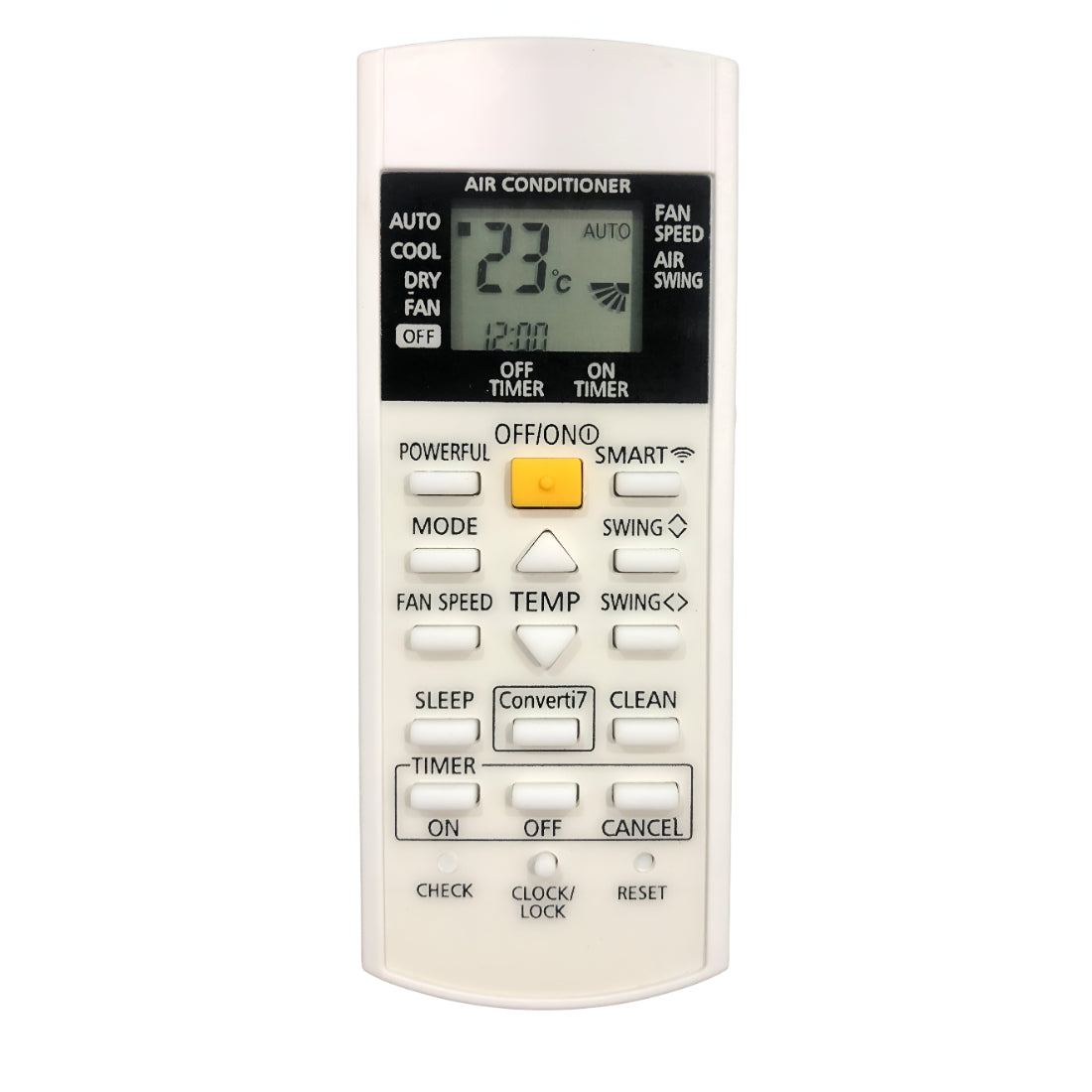 Upix Compatible Panasonic AC Remote No. 318 (No Backlight)