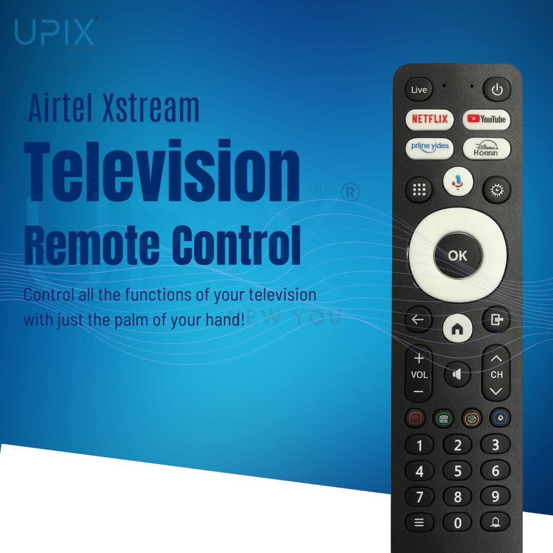 Upix Compatible Airtel Xstream Smart DTH Remote No. 1371 (No Voice)