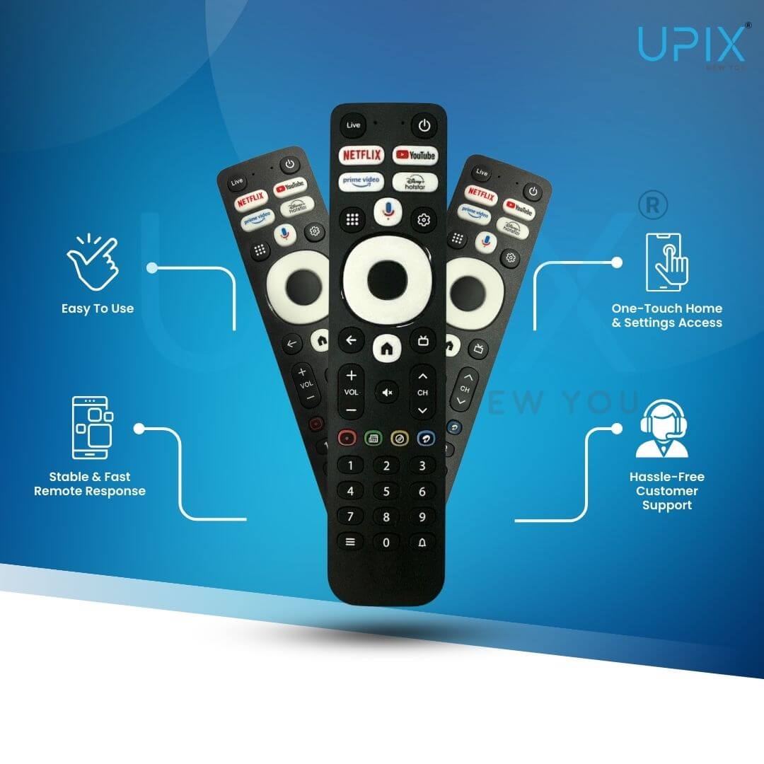 Upix Compatible Airtel Xstream Smart DTH Remote No. 1371 (No Voice)