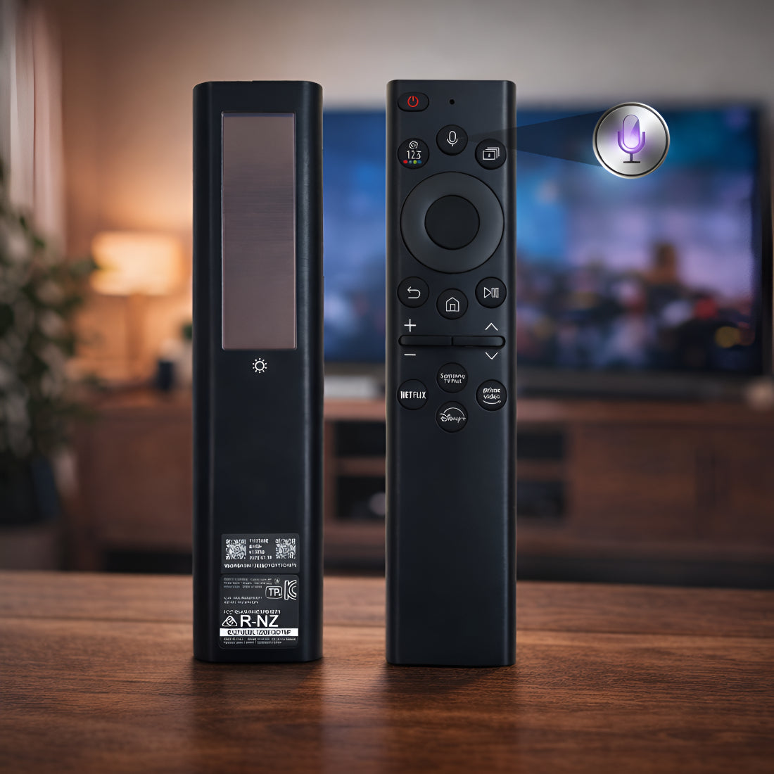 Upix Compatible Samsung Smart TV Remote No. BN59-01385A/B, with Voice, with Solar Cell Charge