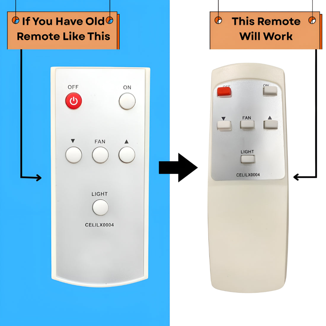 Upix Compatible for Havells Ceiling Fan Remote No. 1395