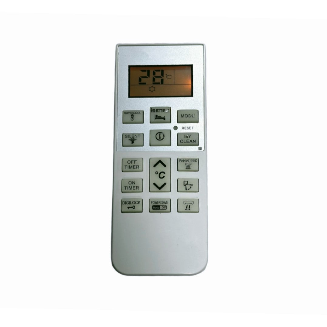 Upix Compatible Hitachi and Hitachi Inverter AC Remote No. 168 (with Backlight)
