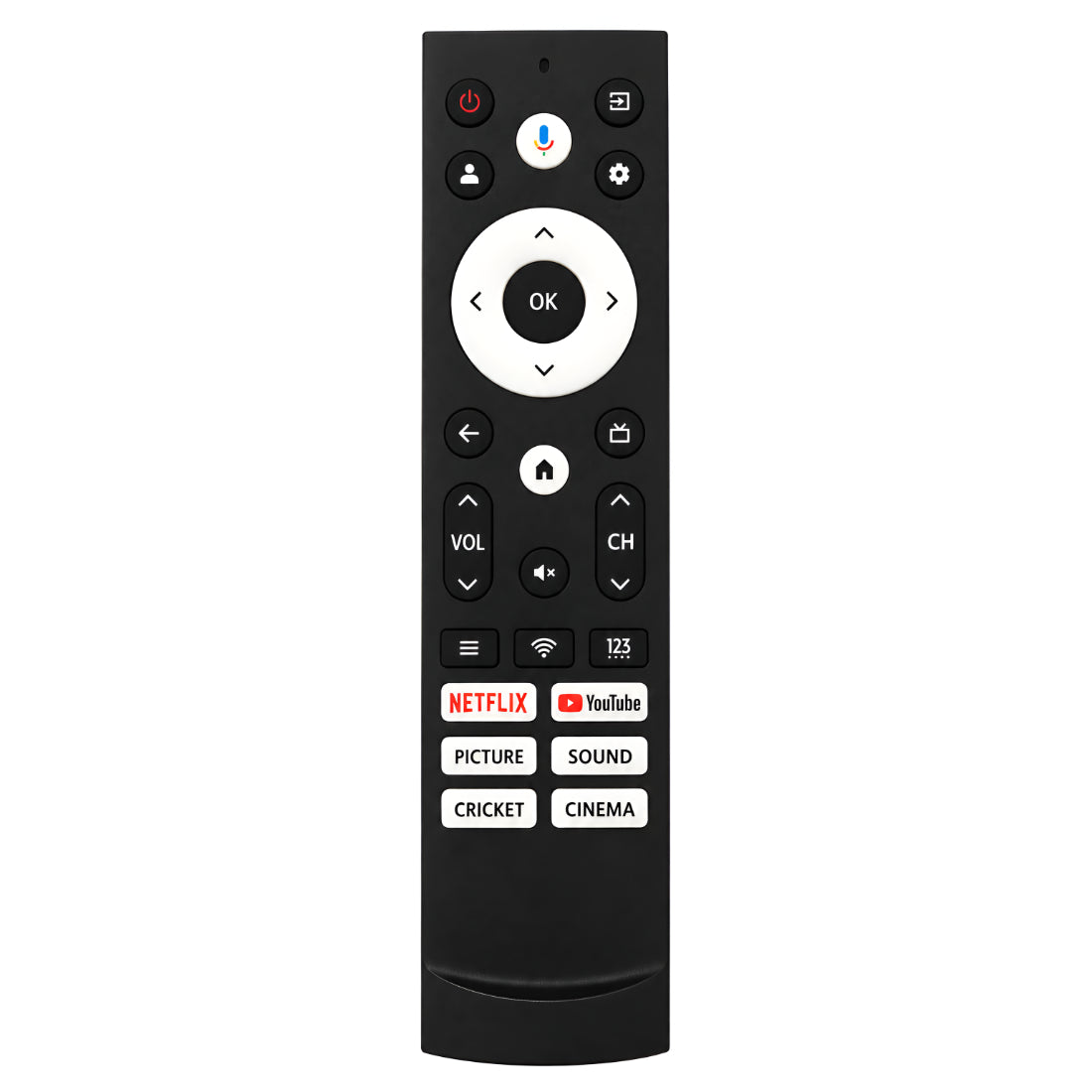 Upix Compatible Vu Smart TV Remote No. 1439 | with Voice |