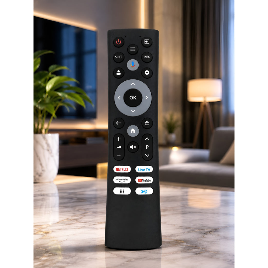 Upix Compatible Croma Smart TV Remote No. 1452 | No Voice