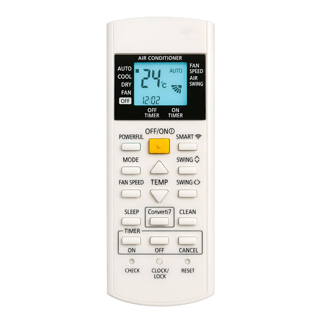 Upix Compatible Panasonic AC Remote No. 318 | with Backlight