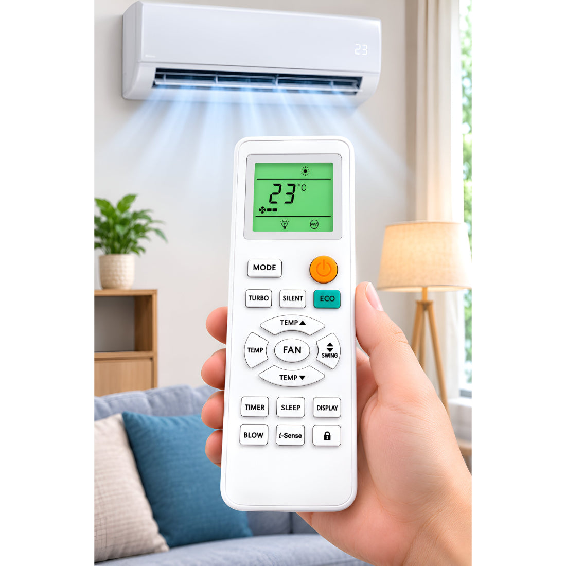 Upix Compatible for Godrej AC Remote No. 131D | with Backlight