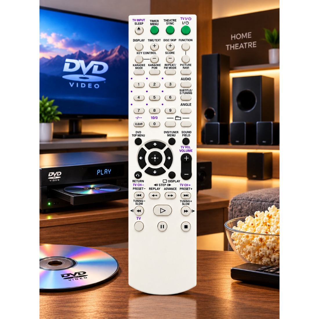 Upix Compatible for Home Theatre Remote No. 1462 | AMU005