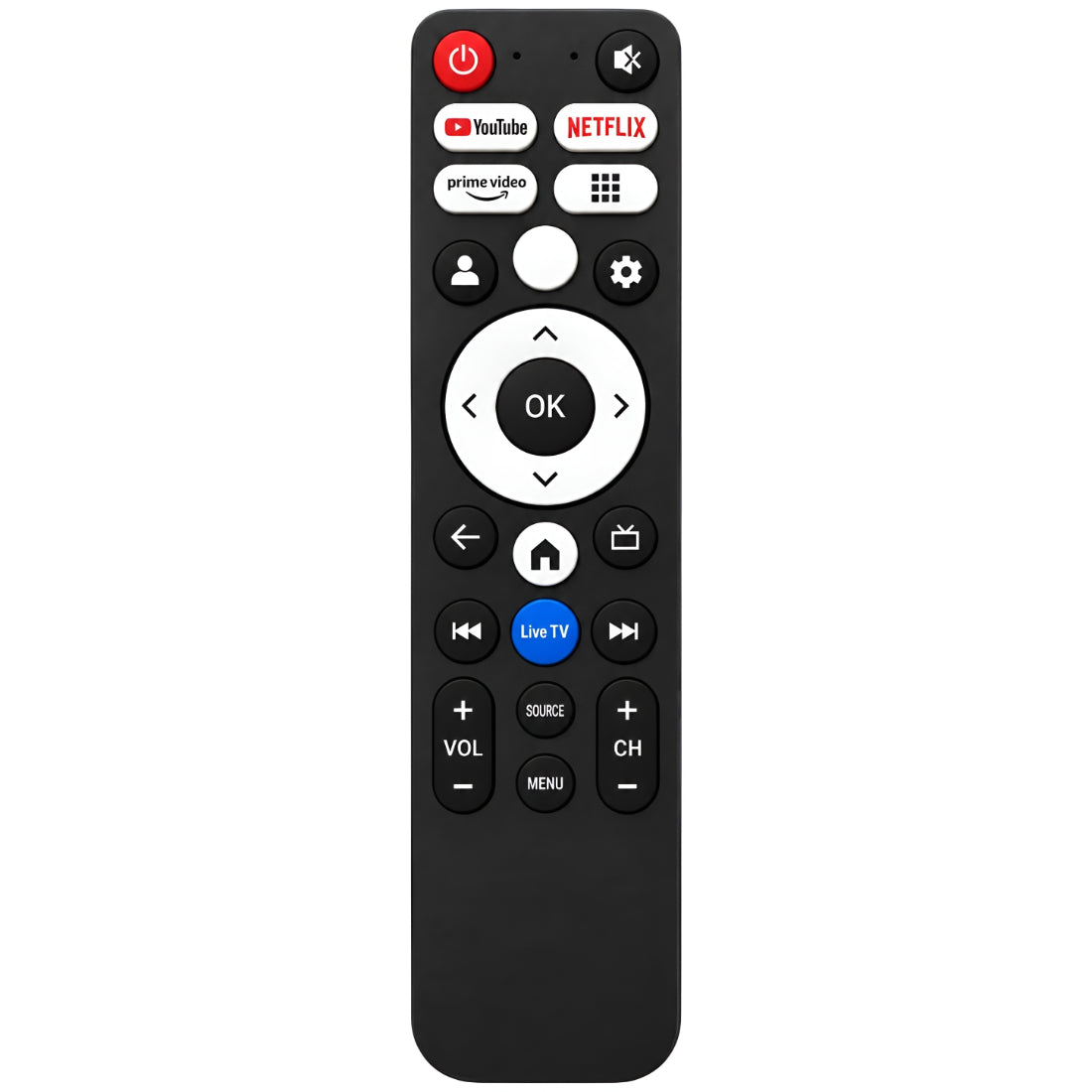 Upix Compatible for Thomson Smart TV Remote No. 1466 | with Voice