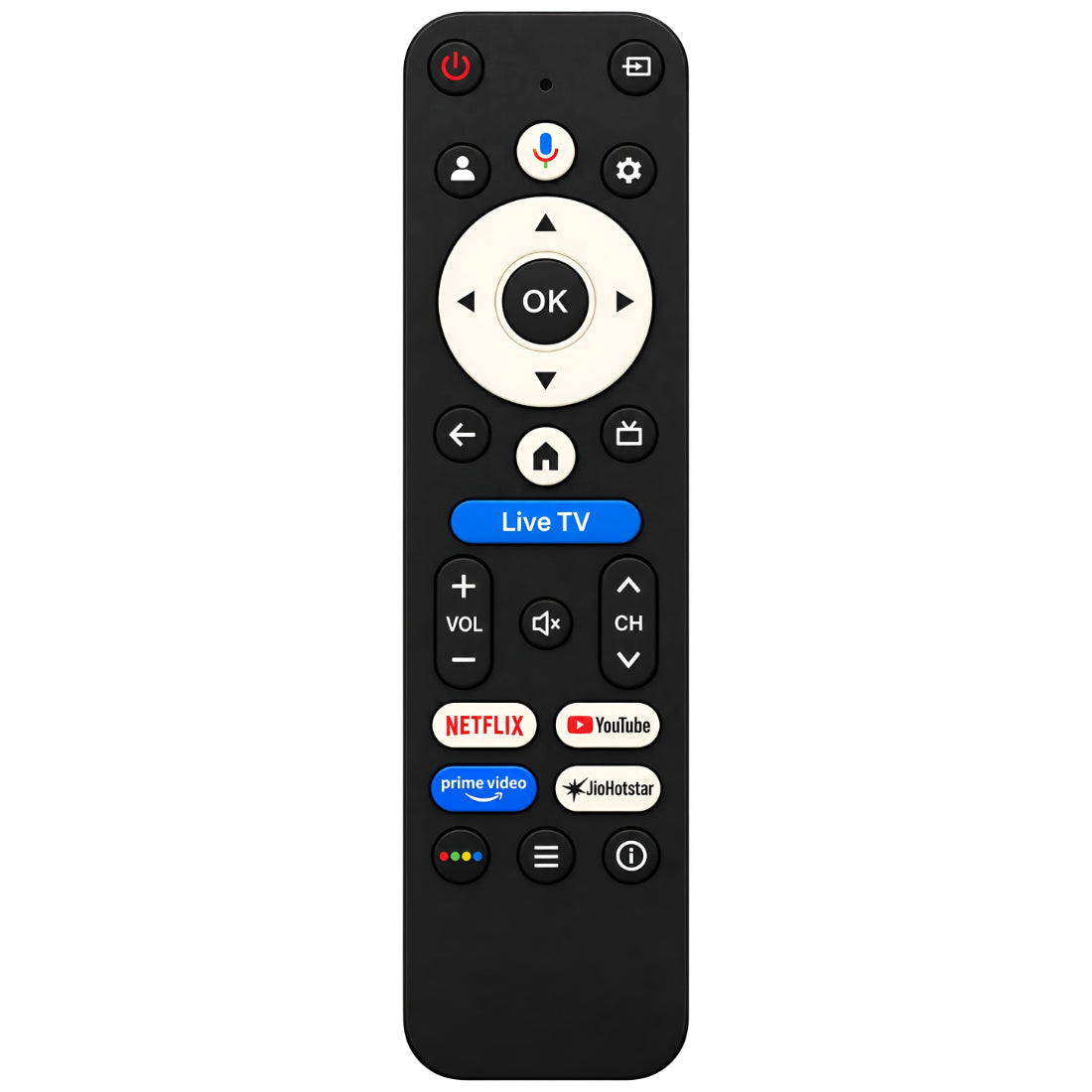 Upix Compatible Croma Smart TV Remote No. 1481 | No Voice