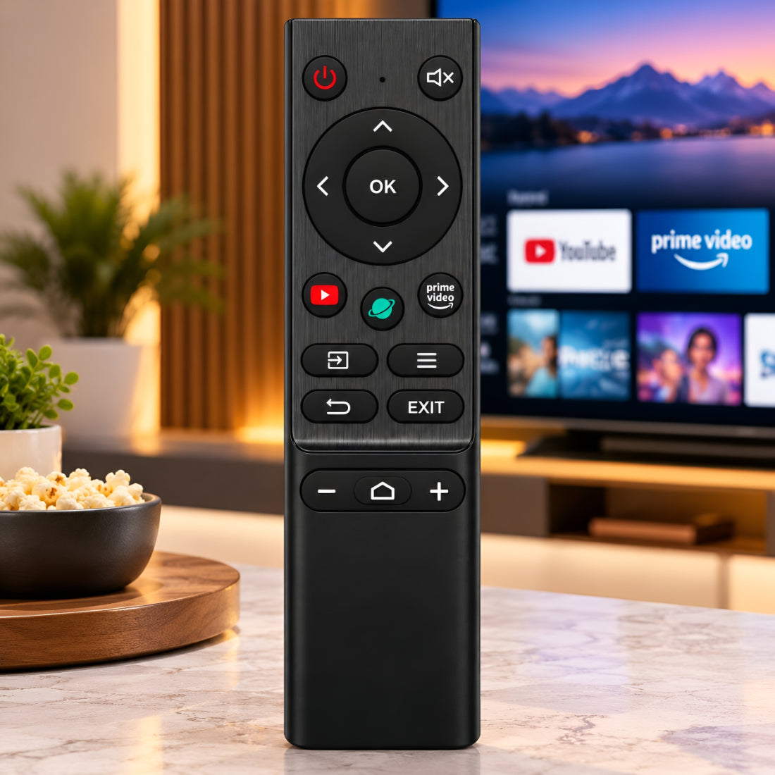 Upix Compatible Kodak Smart TV Remote No. 1482 | No Voice
