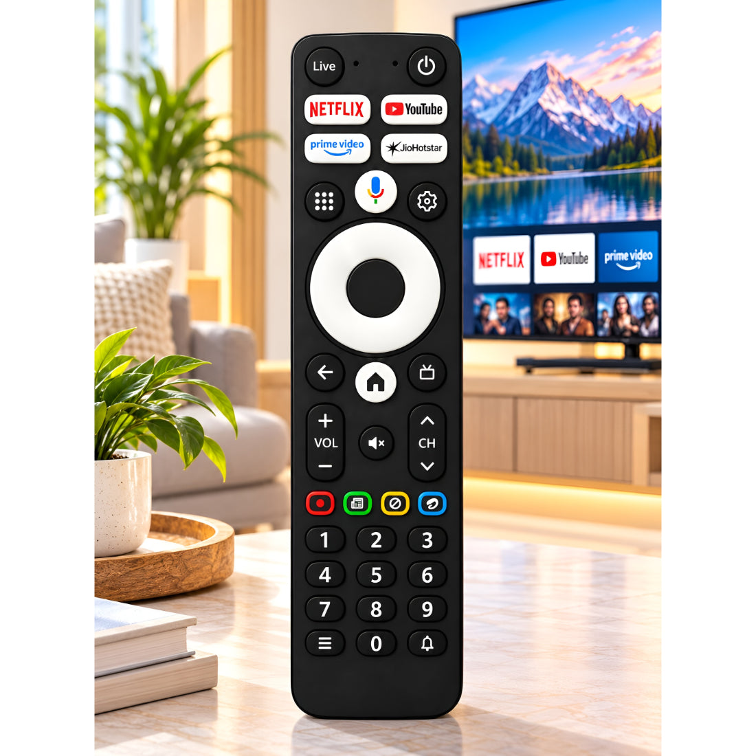 Upix Compatible Airtel Xstream Smart TV Remote No. 1486 | with Voice