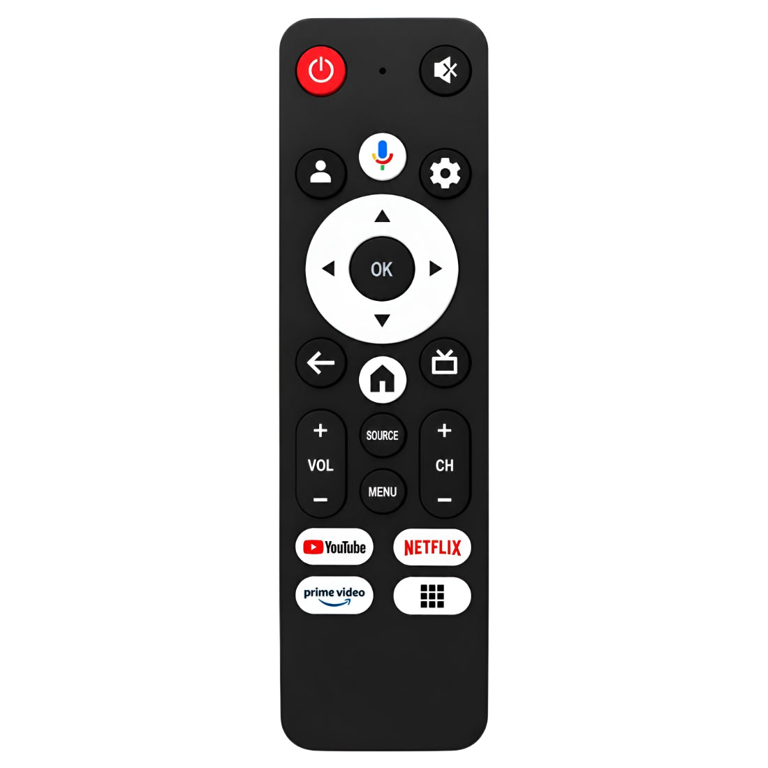 Upix Compatible Vu Smart TV Remote No. 1490 | with Voice