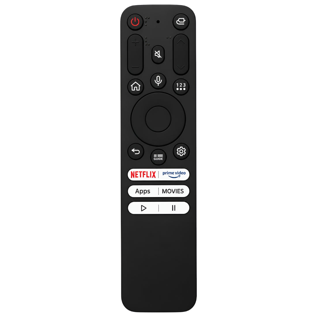 Upix Compatible Vu Smart TV Remote No. 1491 | No Voice