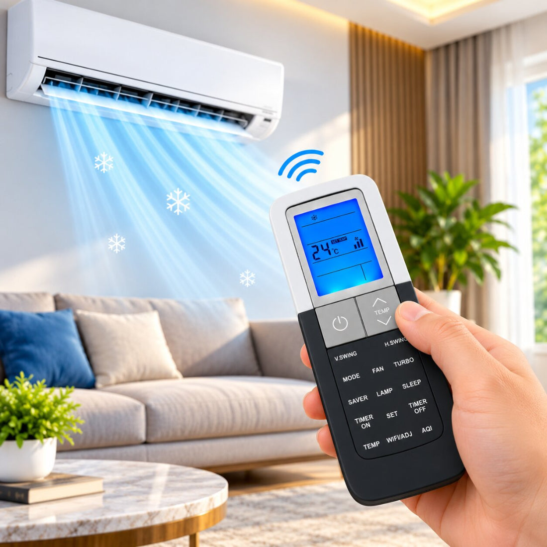 Upix Compatible Panasonic AC Remote No. 187 | with Backlight