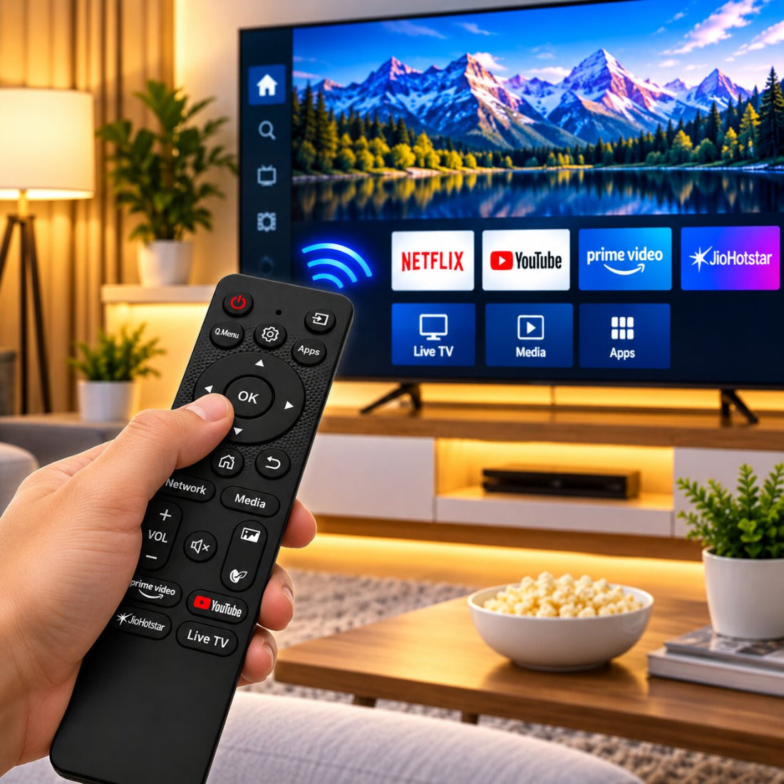 Upix Compatible Daikin AC Remote No. 132D | with Backlight