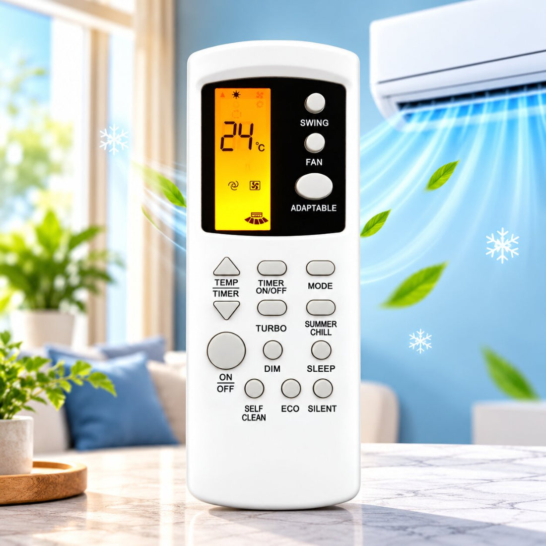 Upix Compatible O General AC Remote No. 23S | with Backlight