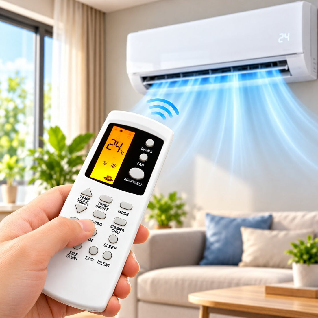 Upix Compatible O General AC Remote No. 23S | with Backlight